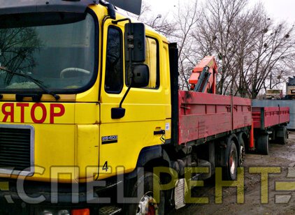 Аренда платформы с краном манипулятором MAN
26.403 30 тонн MAN 26.403