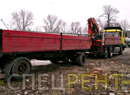 Аренда платформы с краном манипулятором MAN
26.403 30 тонн MAN 26.403