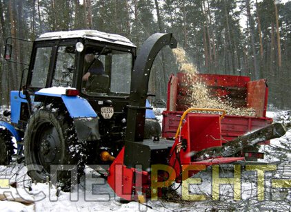 Аренда и услуги дереводробильной машины МТЗ Дереводробильная машина
