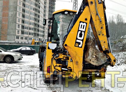 Уборка снега JCB 3CX