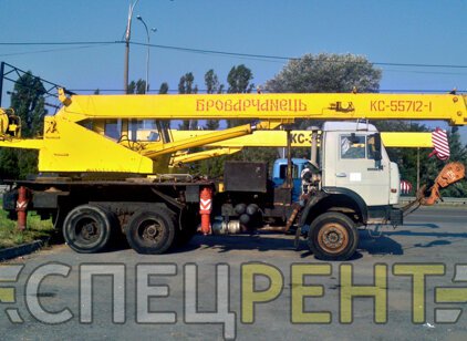 Услуги автокрана КАМАЗ КС-55712-1 Броварчанець 25
тонн КАМАЗ КС-55712-1