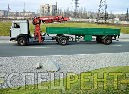 Услуги крана манипулятора МАЗ на 20 тонн МАЗ