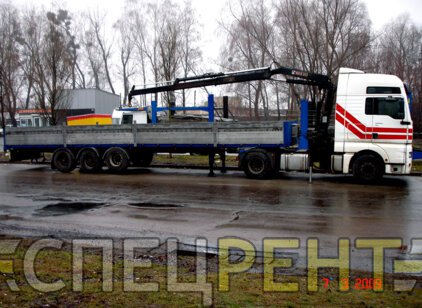 Аренда и услуги крана манипулятора MAN XXL410 20
тонн MAN